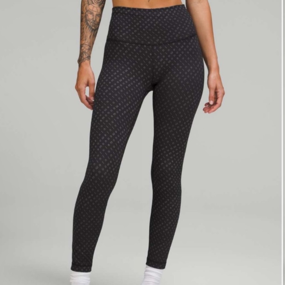 Lululemon Wunder Train high rise 25” mirrorfy leggings
